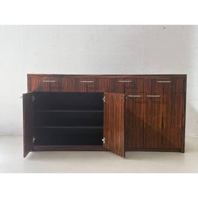 Vintage Sideboard with High-Quality Makassar Veneer, 1990s For Sale - Image 3 of 8