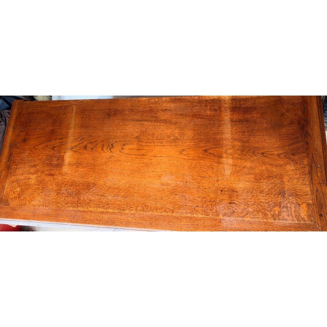 Vintage Mission Solid Oak Server Art & Craft Style Sideboard Attributed For Sale - Image 9 of 9