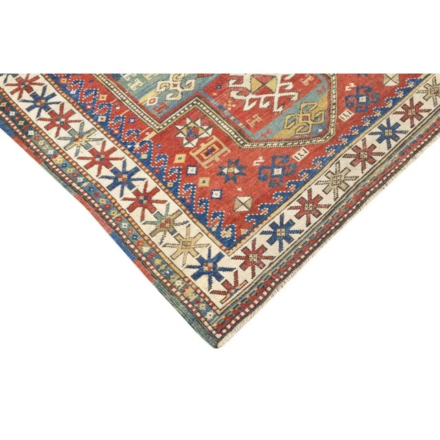 Antique Kazak Rug 3'4'' x 5'2'' For Sale In New York - Image 6 of 12