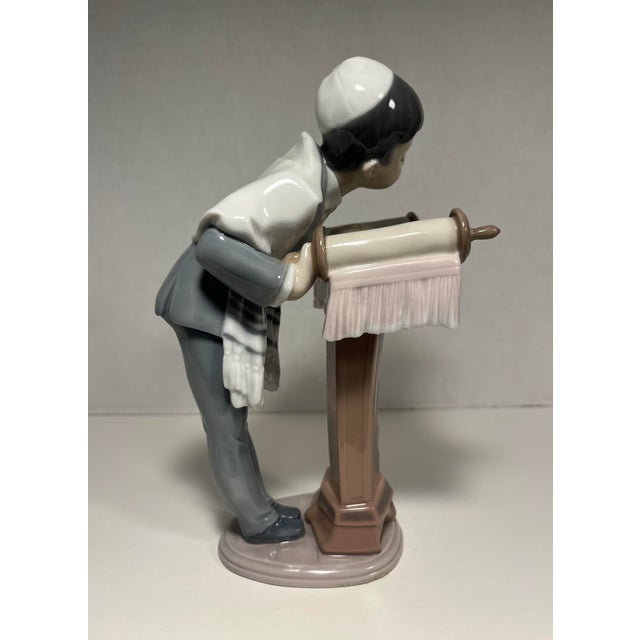 1990s Vintage Lladro Bar Mitzvah Day Porcelain Figurine #6004 Mint Condition For Sale - Image 5 of 10