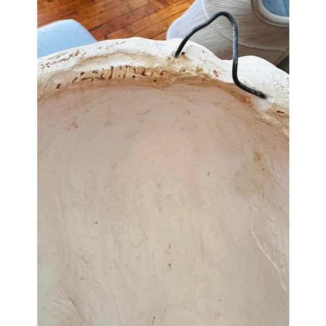 Mid Century Vintage Plaster Cast Head of David Wall Sculpture For Sale - Image 11 of 12