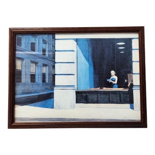 Vintage 1980's Edward Hopper “New York Office” Offset Lithograph– Blount Edition For Sale