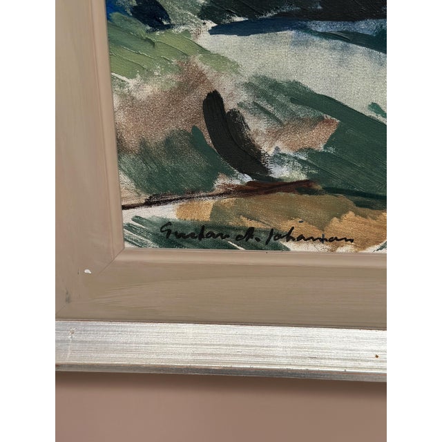 Gustav‑Adolf Johansson, Abstract Forest, 1960s, Oil on Canvas, Framed For Sale - Image 10 of 15