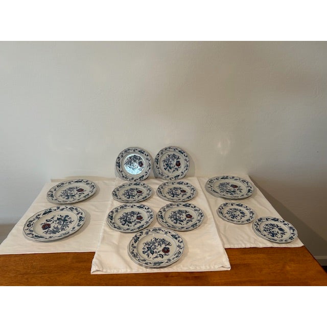 1950s 72 Pieces of Vintage, Blue Danube, Mascot China, Mid Century Modern For Sale - Image 12 of 18