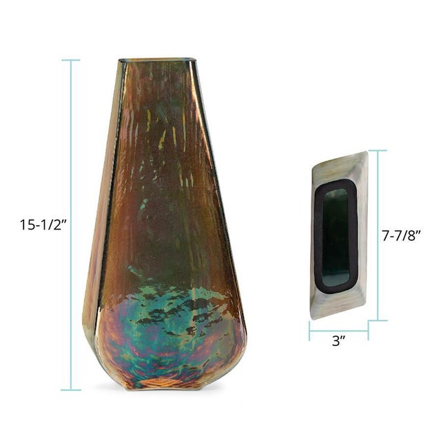 Gold Ragnar vase- Tall For Sale - Image 8 of 11