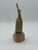 Late 20th Century Signed Montserrat Hand-Carved Wooden Crane Sculpture, 8.5” For Sale - Image 4 of 12
