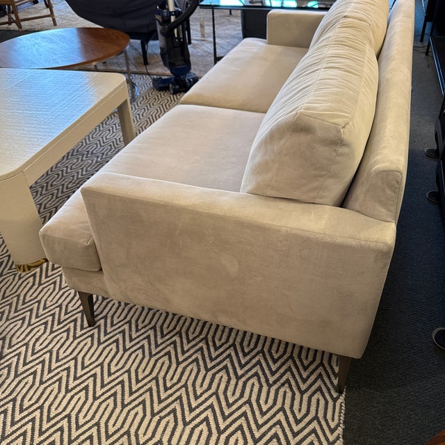 West Elm Andes Sofa in Performance Velvet For Sale In San Francisco - Image 6 of 12