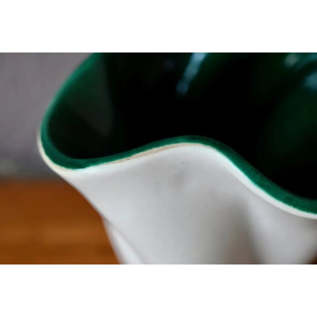 Large Undulating Two-Tone Free-Form Vase by Fernand Elchinger, France, 1950s For Sale - Image 6 of 10
