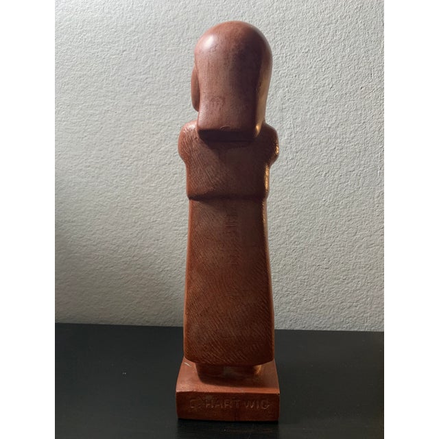 Mid-Century Modern 1970s Cleo Hartwig Figurative Peace Sculpture For Sale - Image 3 of 11