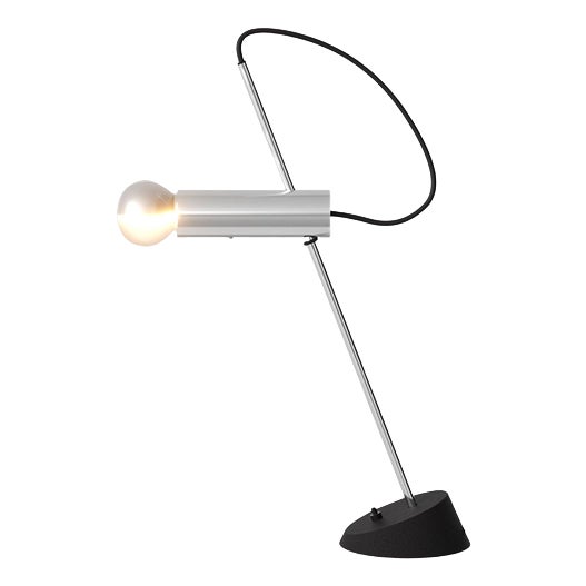 Model 566 Table Lamp in Brass and Aluminum by Gino Sarfatti for Astep, Italy For Sale