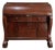 Antique 19th Century Empire Mahogany Butler's Desk With Cylinder Front and Scroll Feet For Sale