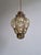 Venetian Pendant Light in Blown Glass and Forged Metal, Mid-20th Century For Sale - Image 9 of 15