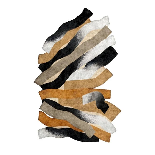 Not Yet Made - Made To Order Tapis Shaped #07 Modern Eclectic Rug by TAPIS Studio, 2010s For Sale - Image 5 of 5