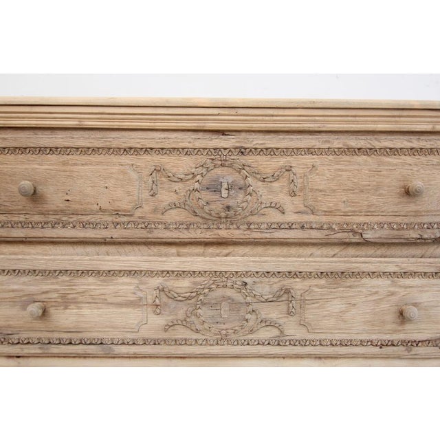 Louis XVI Chest of Drawers in Bleached Oak, Early 19th Century For Sale - Image 18 of 18