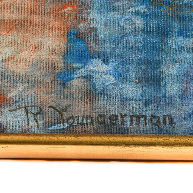 Framed Signed Reyna Youngerman "Childhood Moods" Oil on Canvas For Sale - Image 4 of 14