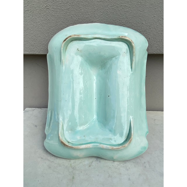 Cornflower Blue 19th Century Large French Asparagus Platter Saint Amand For Sale - Image 8 of 8