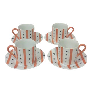Japanese Modernist Demitasse Coffee Service for Four For Sale