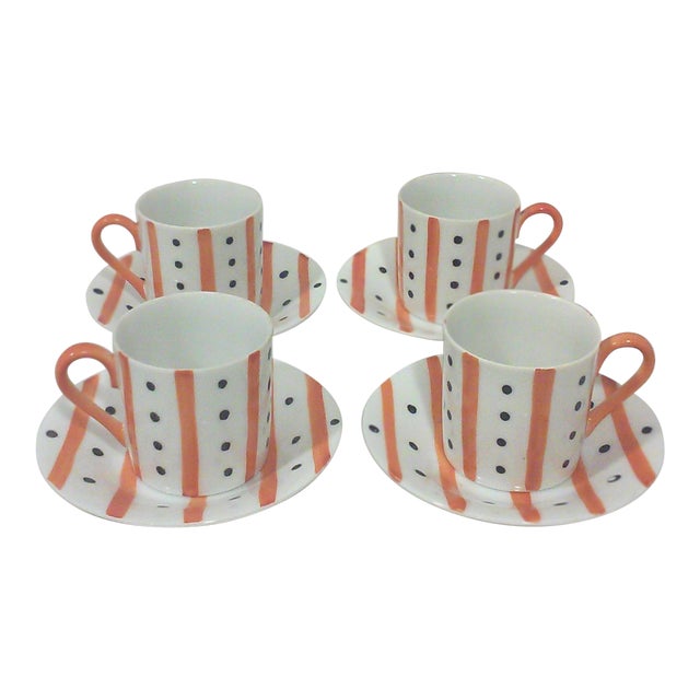 Japanese Modernist Demitasse Coffee Service for Four For Sale