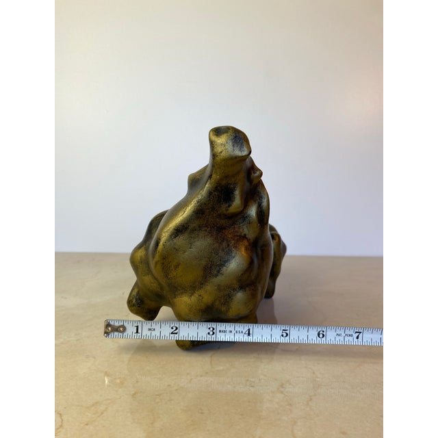 Signed Mid-Century Modern Brutalist Ceramic Bull Sculpture by Boštjan Putrih, 1970s For Sale - Image 10 of 10