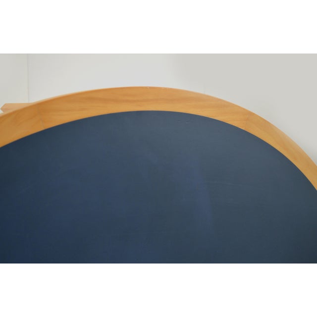 Blue Semicircular Tables by Thygesen & Sørensen for Magnus Olesen, Set of 2 For Sale - Image 8 of 18