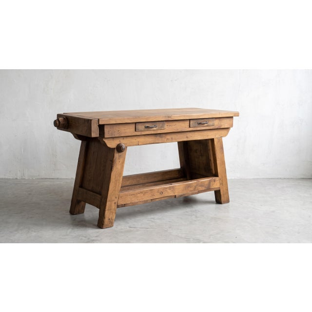 Early 20th Century French Artisan Workbench in Wood, 1880 For Sale - Image 3 of 3
