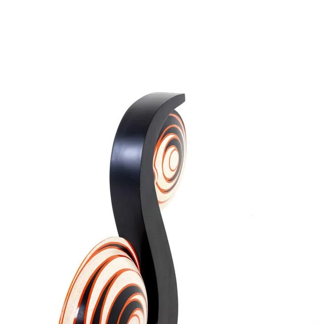 Large Italian Snail Shaped Table Lamp For Sale - Image 9 of 13