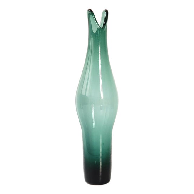 Vintage Glass Vase by Marcou Laval, 1960s For Sale