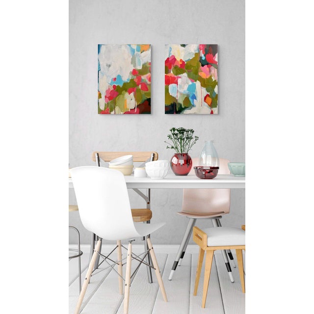 Early 21st Century Arc de Fleurs by Leigh Ann Van Fossan | Acrylic and Oil on Canvas Abstract Floral Composition For Sale - Image 5 of 5