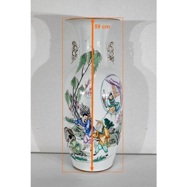 20th Century Chinese Porcelain Vases, 1950s For Sale - Image 17 of 18