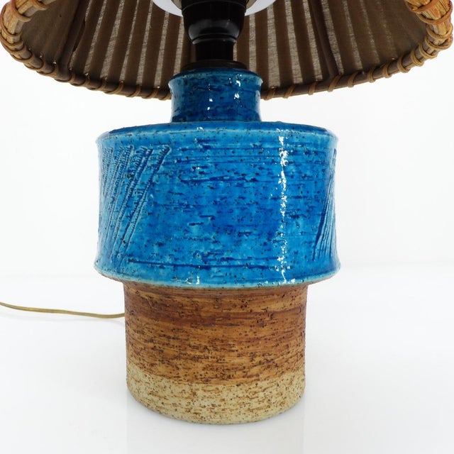 Swedish Ceramic Desk or Bedside Lamp by Inger Persson for Rörstrand, 1960 For Sale - Image 3 of 8