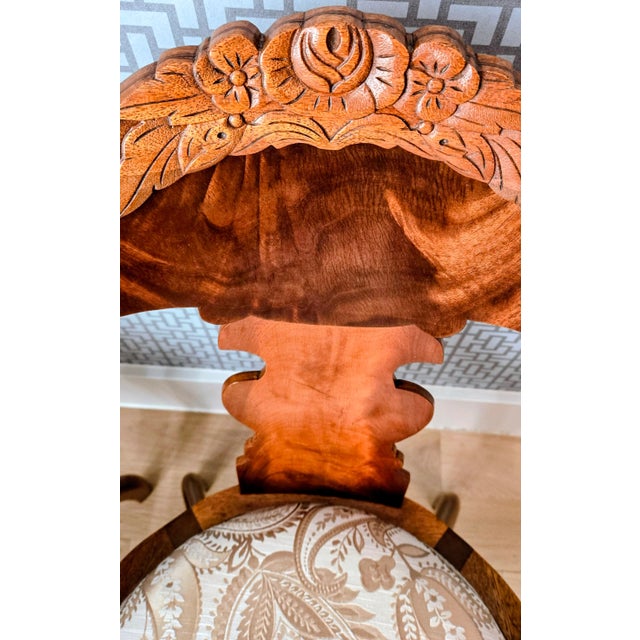 Mid 19th Century Rococo Revival Side Chairs, c.1845 – Possible Philadelphia Origin, Newly Upholstered For Sale - Image 5 of 11