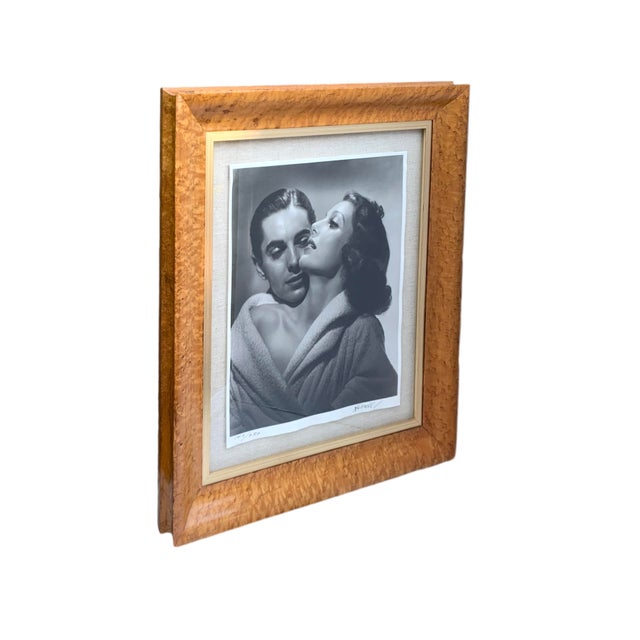 Mid-Century Modern Mid-Century Modern George Hurrell Hollywood Print, Loretta Young & Tyrone Power, Framed, 30"h For Sale - Image 3 of 7