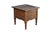 Antique 19th century Mission style chamber pot or commode. Made from quartered oak with a paneled top and square form. The...