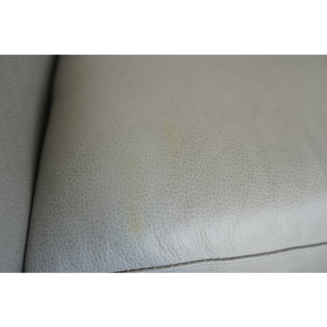 Bassett Ellery Leather Roll Arm Sofa For Sale - Image 14 of 15