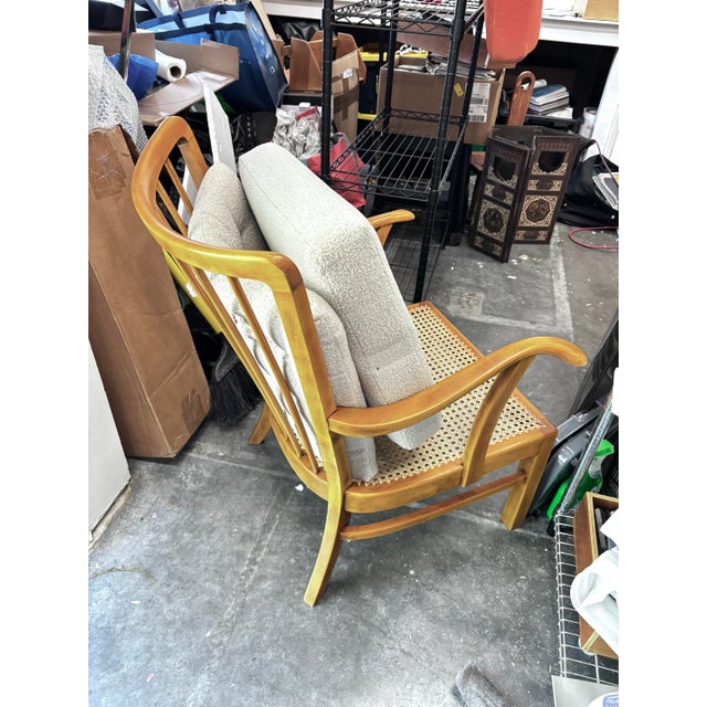Wood Danish Lounge Chair by Fritz Hansen, Denmark 1940s For Sale - Image 7 of 8