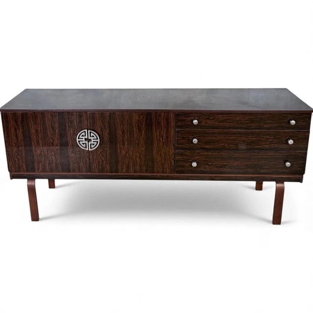 Contemporary Vintage Sideboard with Raised Legs, 1960s For Sale - Image 3 of 11
