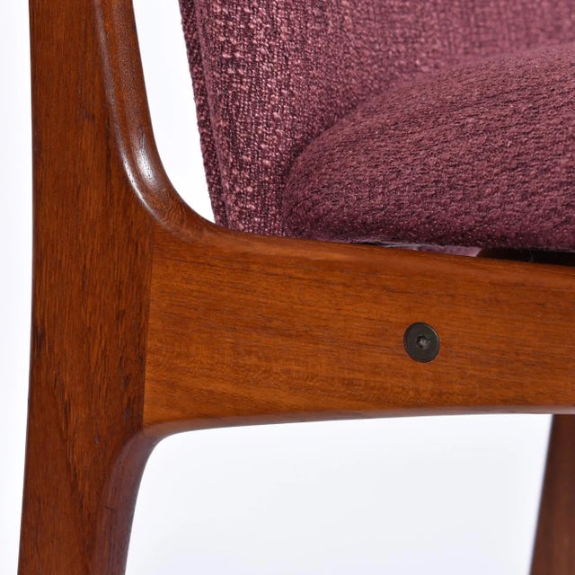 Wood Set of 6 Restored Danish Teak Vamdrup Stolefabrik Mid-Century Modern Dining Chairs For Sale - Image 7 of 18