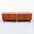 1960s Restored American of Martinsville Walnut & Brass Two Drawer Commodes / Nightstands For Sale - Image 10 of 15