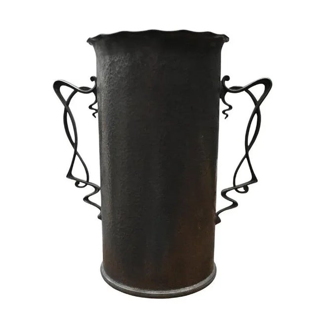 Period: 20th century Style: Art Nouveau Condition: Good condition Material: Brass Height: 29 cm Art Nouveau Wine Cooler –...