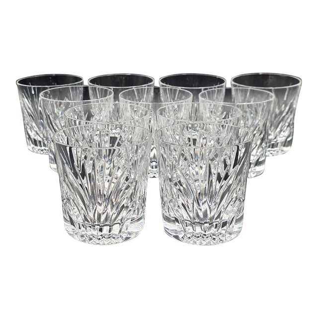 Gorham Nocturne Crystal Old Fashioned Glasses, Set of 11 For Sale