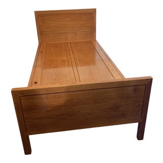 Eastern Asian Solid Wood Twin Bed For Sale