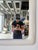 1980's Lee Reynolds Postmodern Minimalist Composite Wall Mirror For Sale - Image 10 of 13