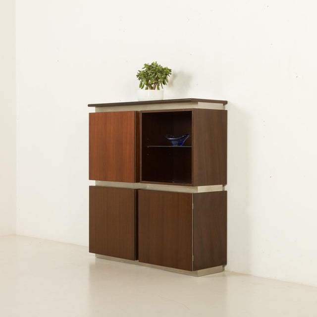 Iconic italian bar cabinet from the renowned parioli series, designed by lodovico acerbis in 1971 and manufactured by...