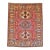 Vintage Hand Knotted Vegetable Dye Royal Chobi Afghan Area Rug. 5'2"x 6'4" For Sale