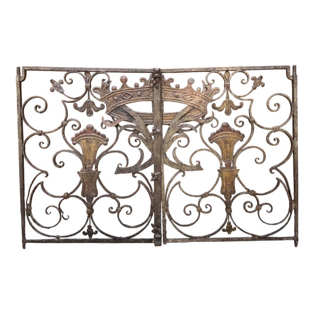 Pair of 17th/18th Century Forged Iron Low Gates From Haute-Savoie, France For Sale