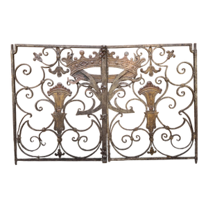 Pair of 17th/18th Century Forged Iron Low Gates From Haute-Savoie, France