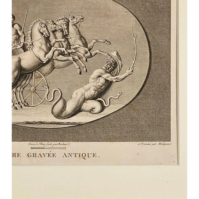 19th Century 19th Century French Engraving of Mythological Scene For Sale - Image 5 of 5