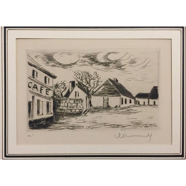 Maurice de Vlaminck, Café De Paris, 1920s, Etching & Drypoint For Sale