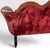 Antique Victorian Carved Walnut Triple Back Cranberry Velvet Settee For Sale - Image 13 of 18