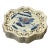 Chinese Blue White Scenery Porcelain Coaster Stand Soap Holder For Sale